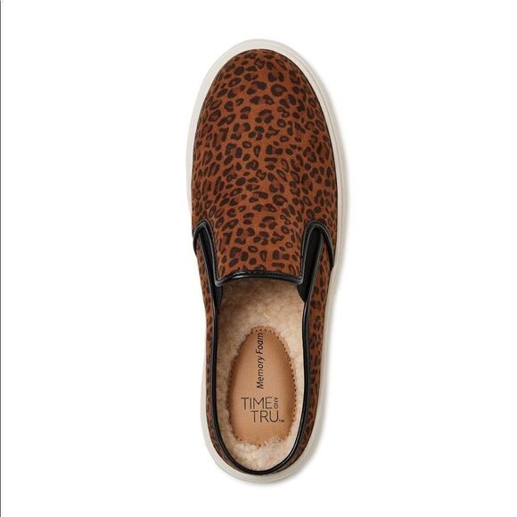 Women’s Leopard Print Casual Twin Gore Mule Slip on Shoes Size 10 - Picture 2 of 8